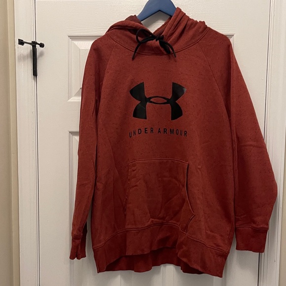Under Armour Tops - Under Armour Women's Rust & Black Hoodie